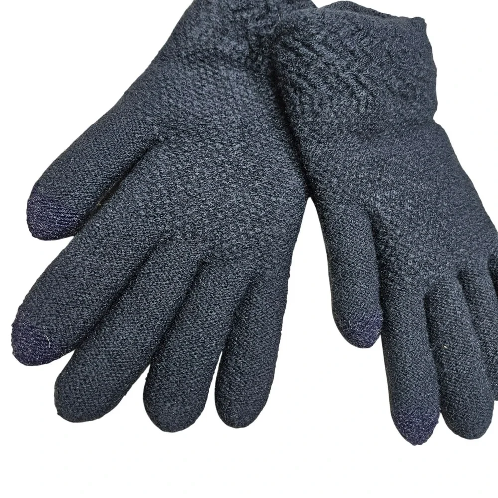 Brand Unknown NWT Chunky Knit Navy Gloves‎ With Touchscreen Fingertips Warm Soft